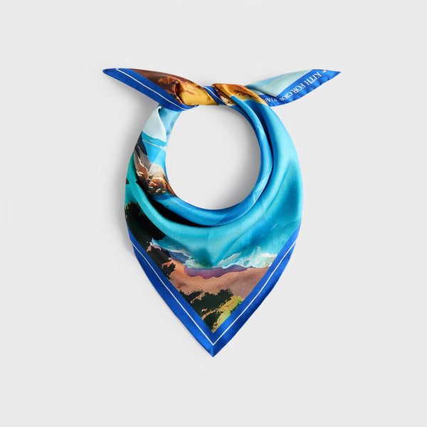 Kith x Giorgio Armani 国内買付 Sardinia Printed Silk Bandana Giorgio Armani & Kith Sardinia Printed Silk Bandana - Multi
