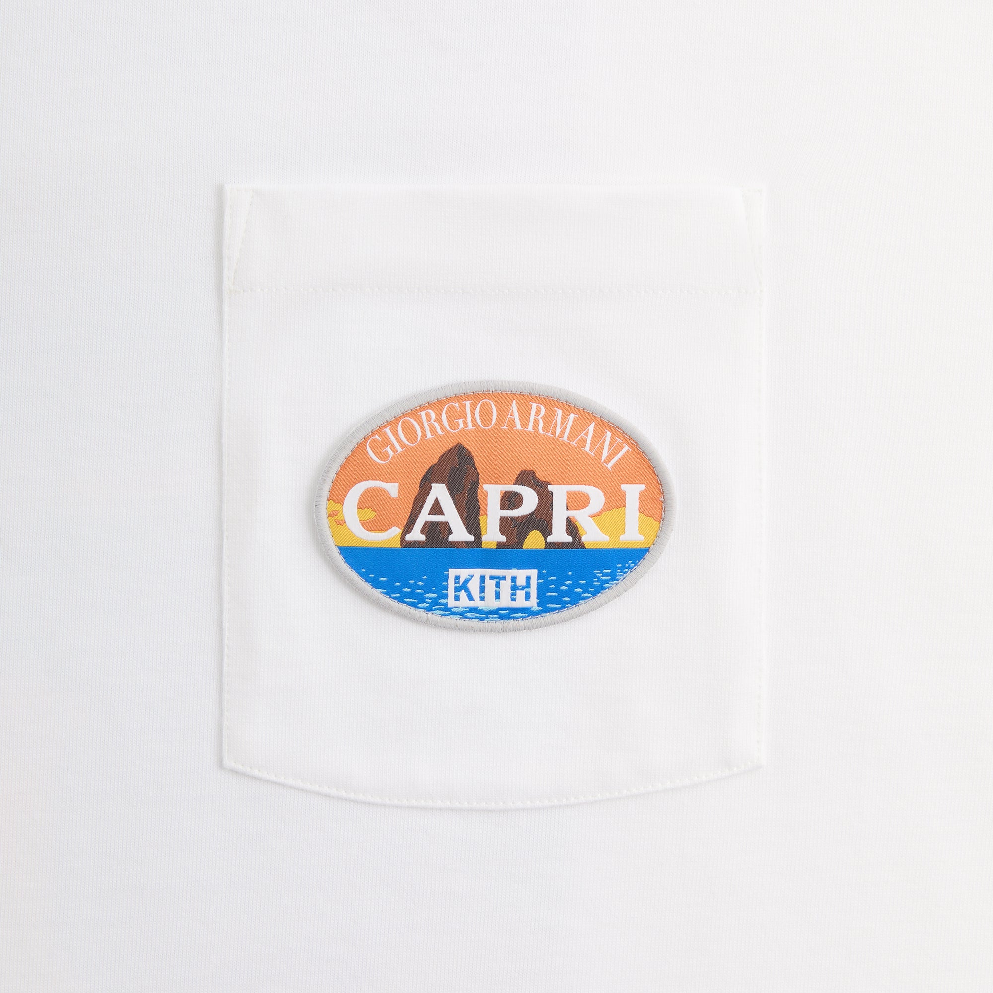 Giorgio Armani & Kith Capri Pocket Tee - White