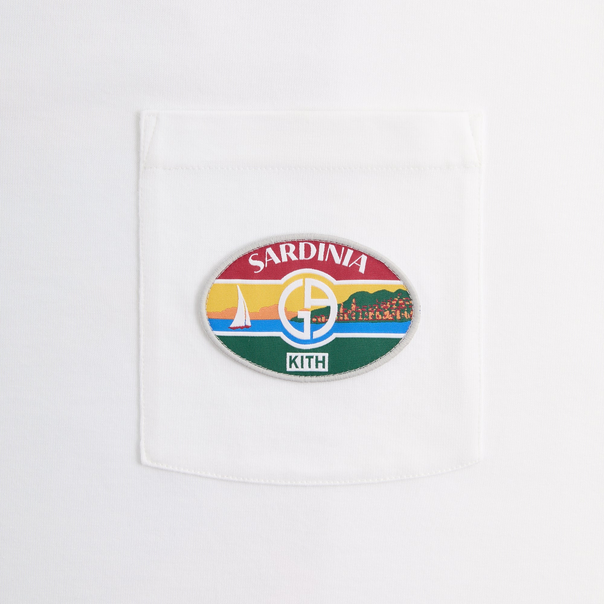 GIORGIO ARMANI × KITH コラボ Sardinia ポケット 半袖Tシャツ Giorgio Armani & Kith Sardinia Pocket Tee - White