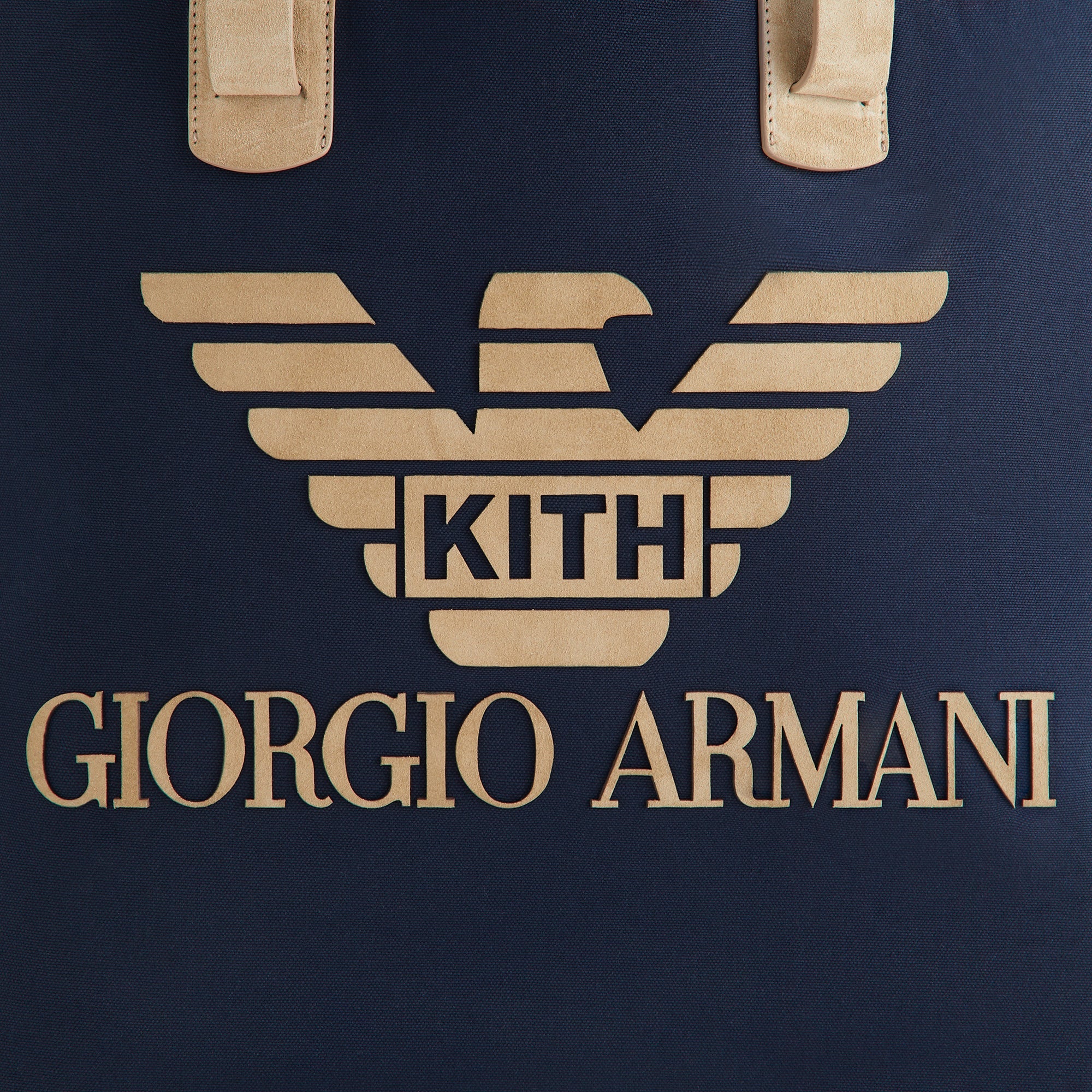 【KITH】Giorhio Armani ロゴ入り半袖Tシャツ 関税送料込み Giorgio Armani & Kith Canvas Tote - Nocturnal