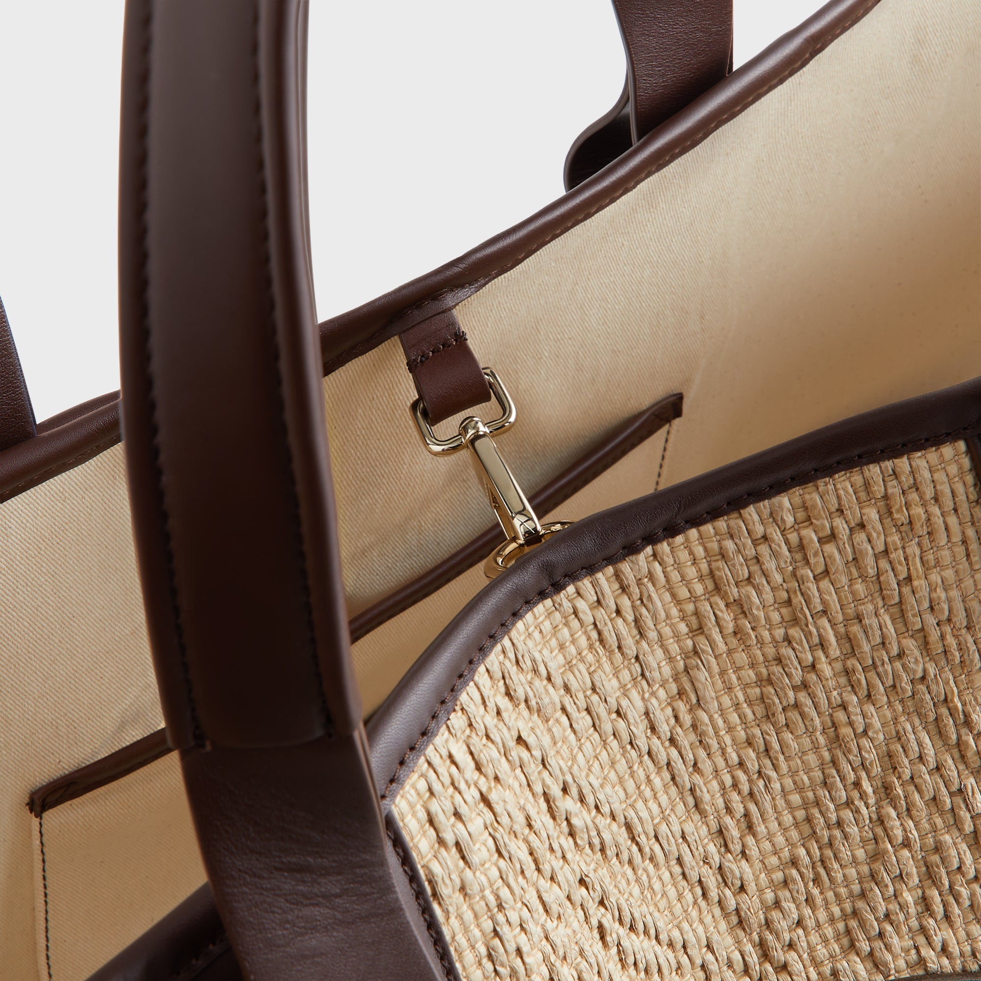 バッグ Kith Raffia Tote Bag Kith Women Mini Striped Raffia Tote - Sunrise | Parallel