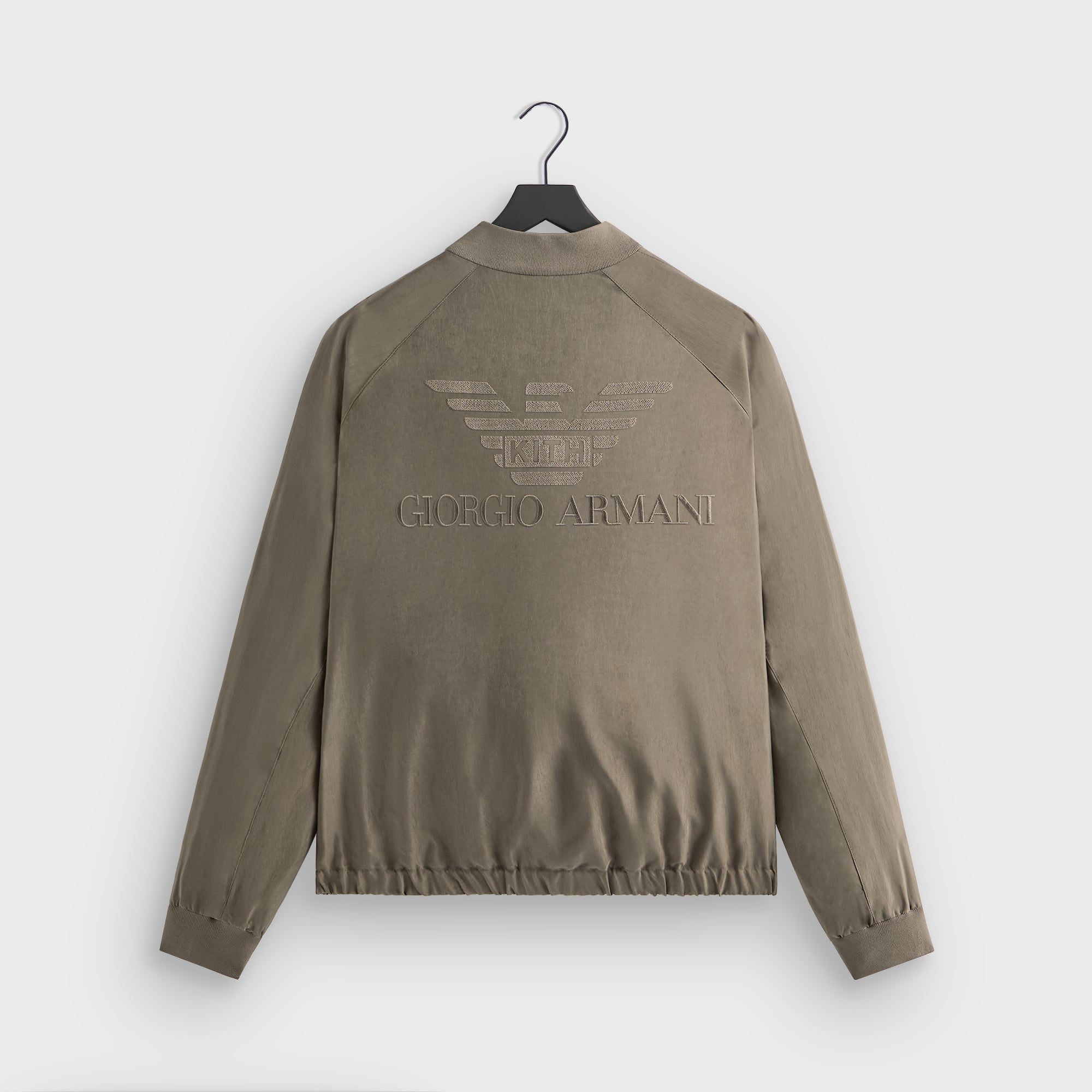 ジャケット・アウター GIORGIO ARMANI - silk mix crocodile jk Giorgio Armani & Kith Silky Bomber Jacket - Gravel