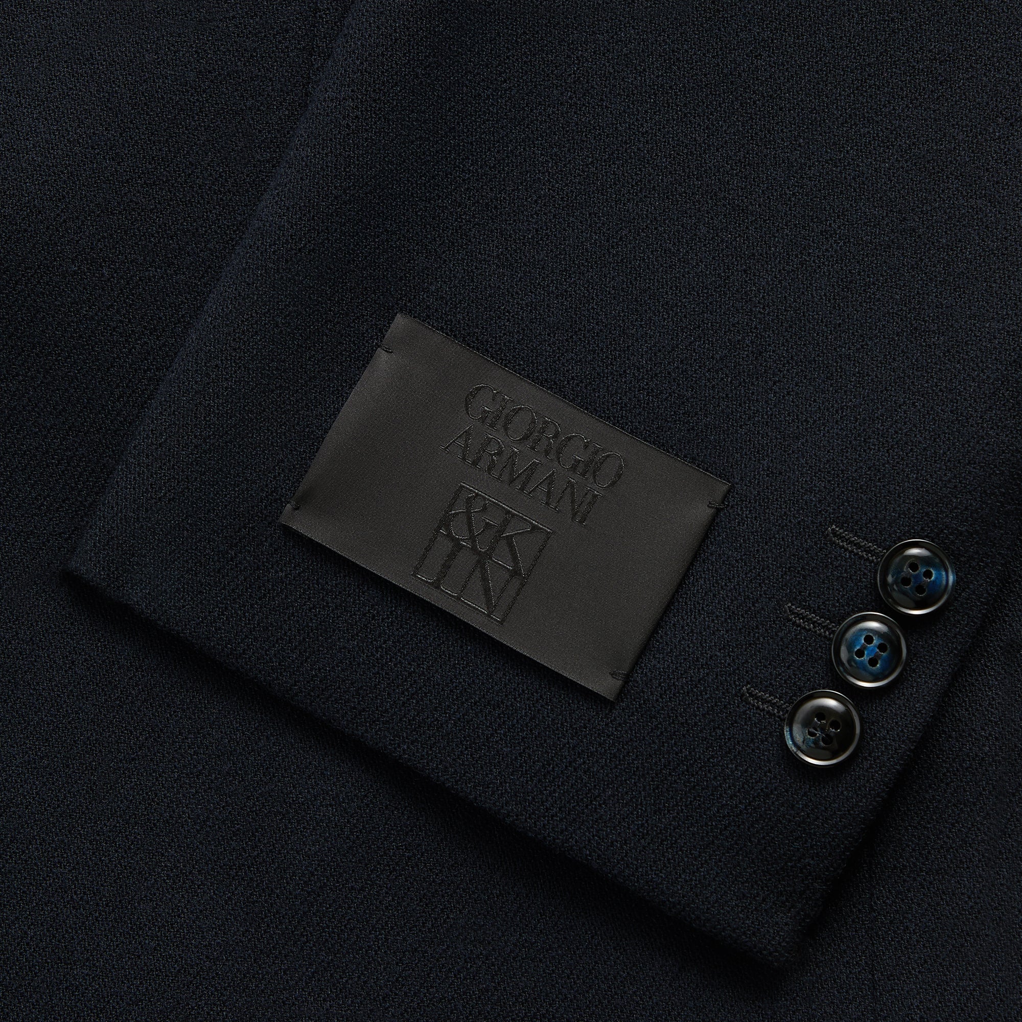 italy製 giorgio armani レーヨンシャツジャケット 80's] OLD GIORGIO ARMANI 2 Tone Zip Up Cotton Blouson