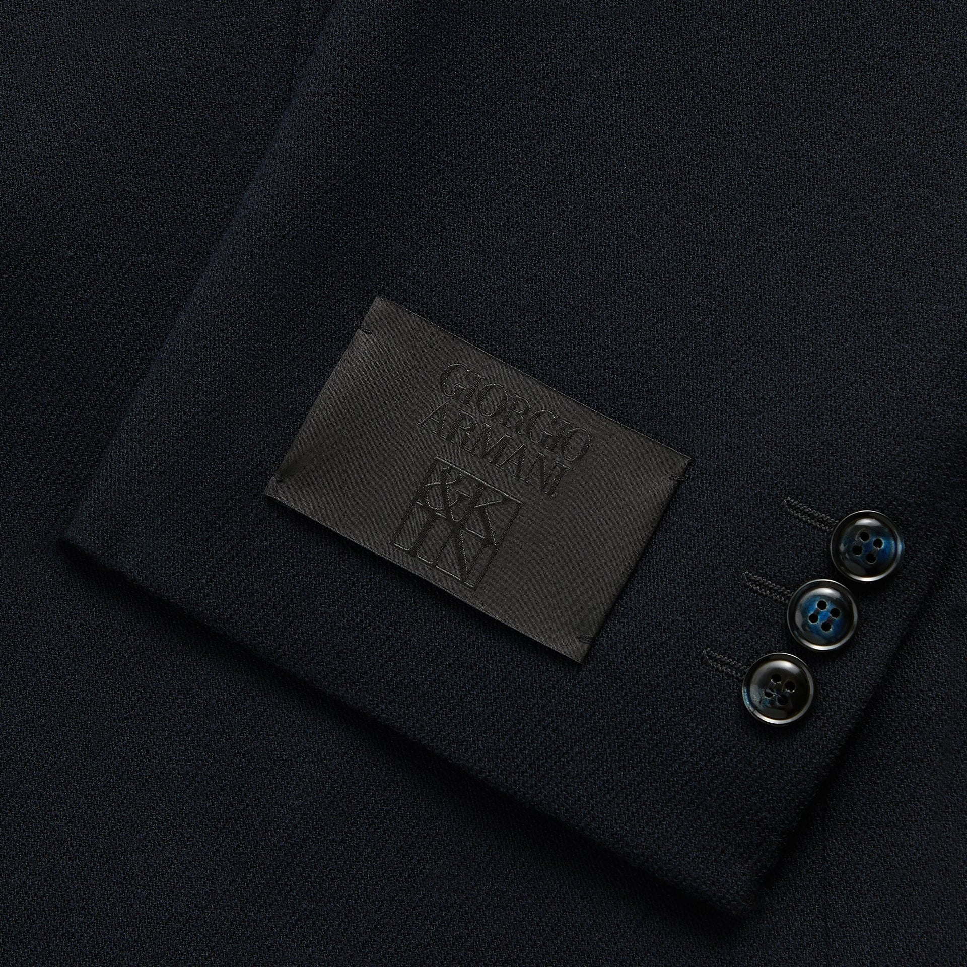 Giorgio Armani & Kith &Kin The Traveller Virgin Wool Double-Breasted Jacket - Ink - PH