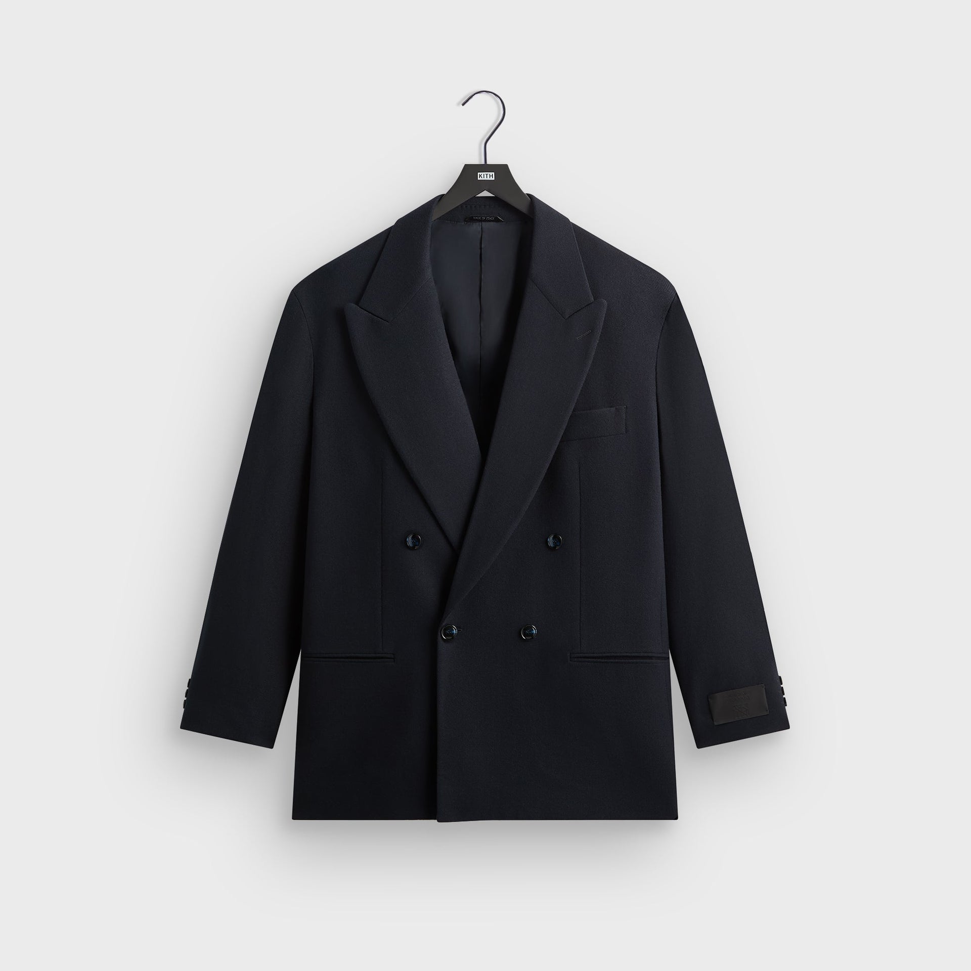 Giorgio Armani & Kith &Kin The Traveller Virgin Wool Double-Breasted Jacket - Ink - PH