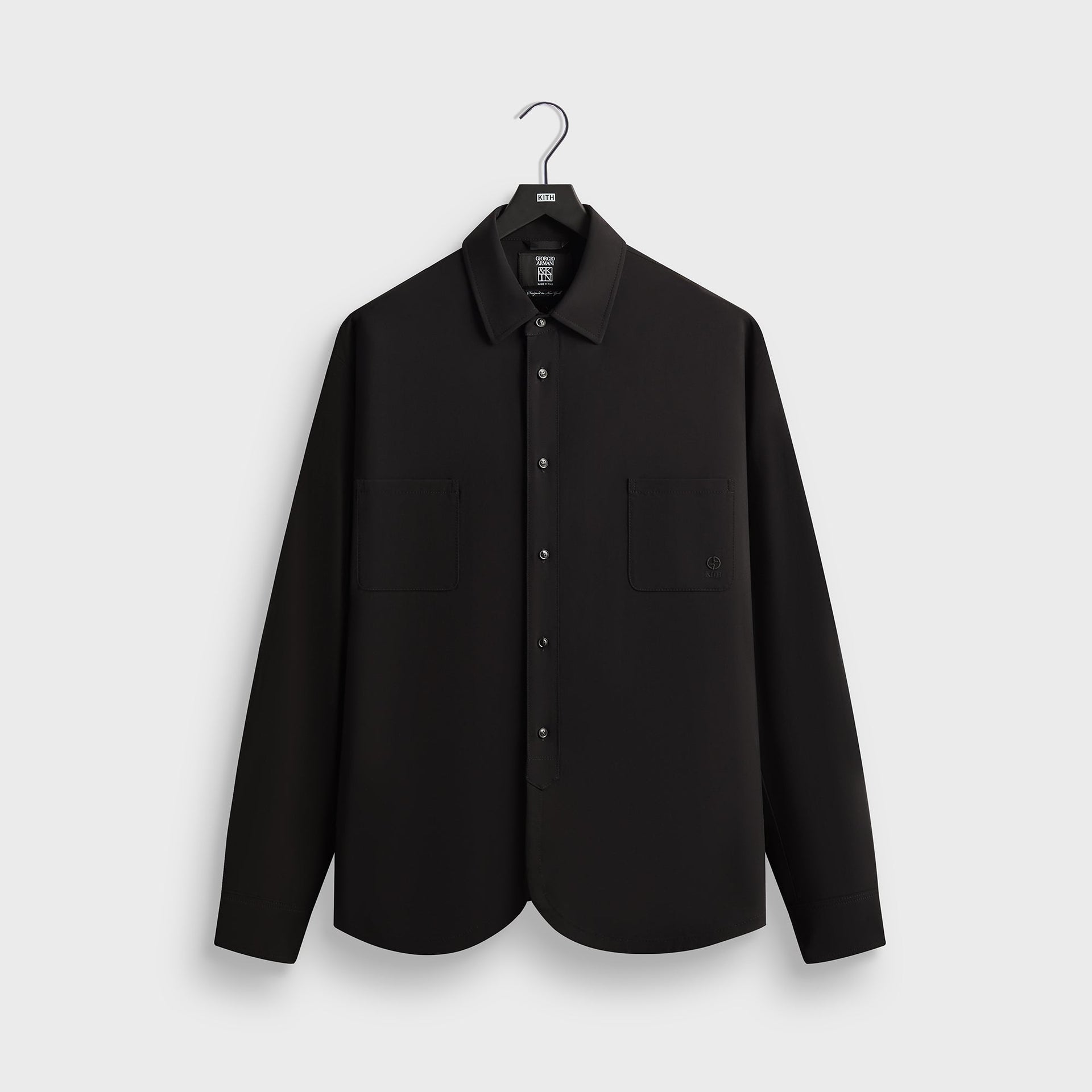 dress shirt armani Giorgio Men's Cotton and Nylon Micro-Jacquard sleeve shirt Men's Formal Bib Dress Shirt