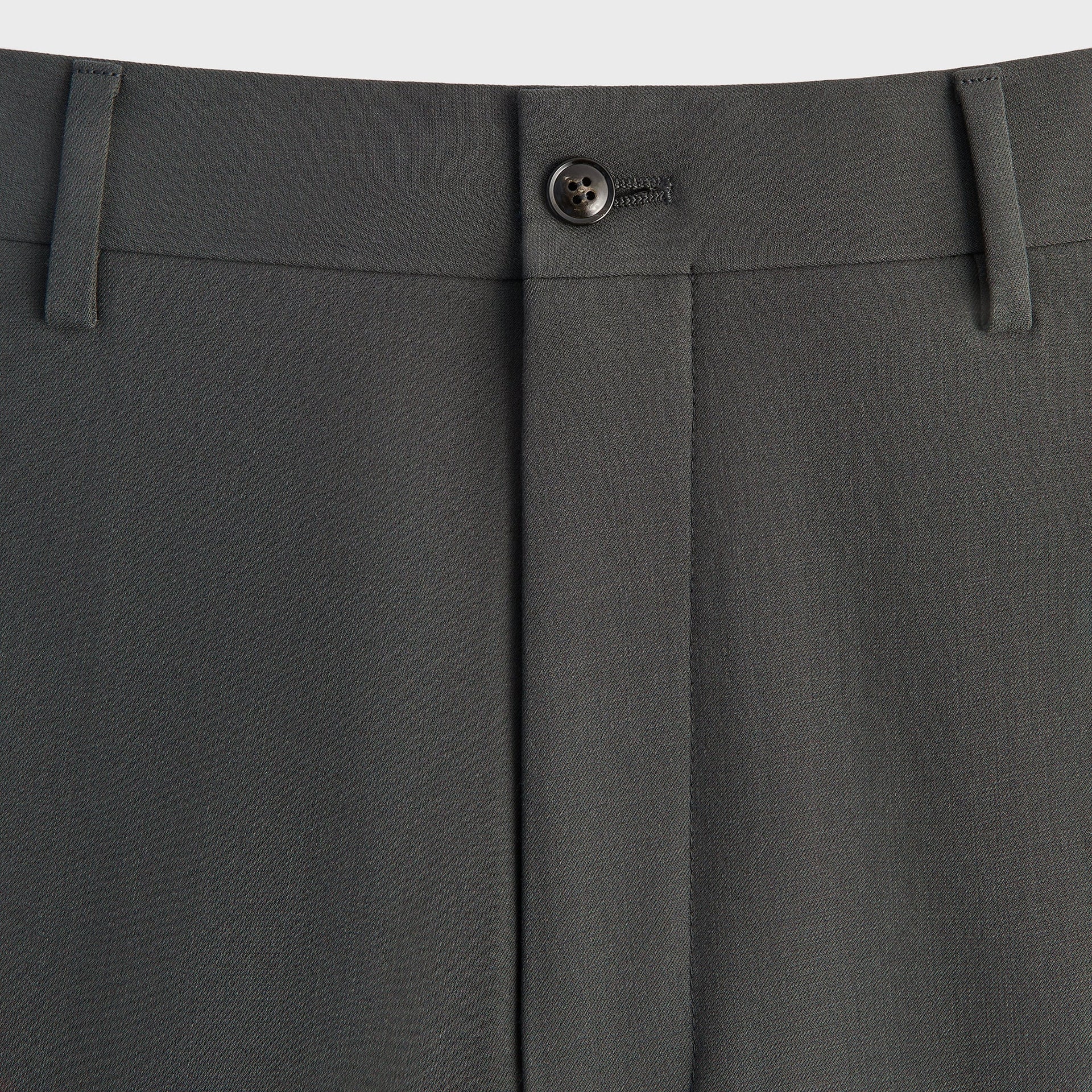 Giorgio Armani & Kith &Kin Milano Crepe Flat Front Trouser - Dark Ash - PH