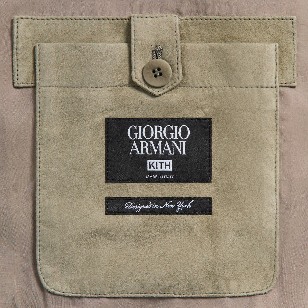 Giorgio Armani & Kith Lamb Blouson Jacket - Laurel Oak