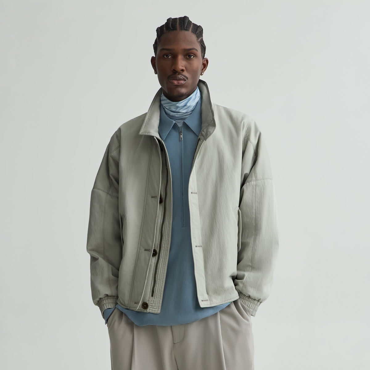 Giorgio Armani & Kith Blouson Flight Jacket - Beige