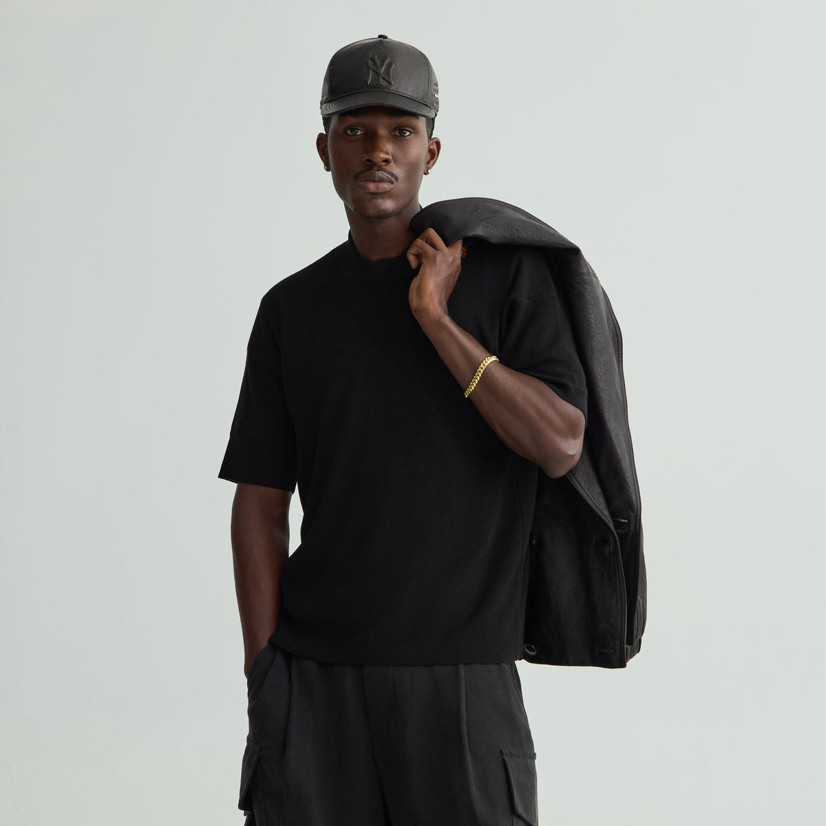 Giorgio Armani & Kith Mock Neck Sweater - Black