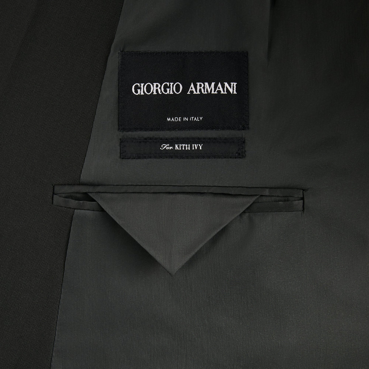 Giorgio Armani & Kith Ivy Double Breasted Jacket - Charcoal Grey