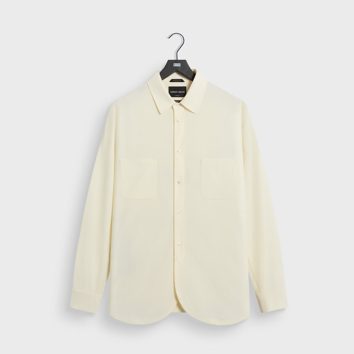 Giorgio Armani & Kith Ivy Wool Crepe Shirt - White - PH