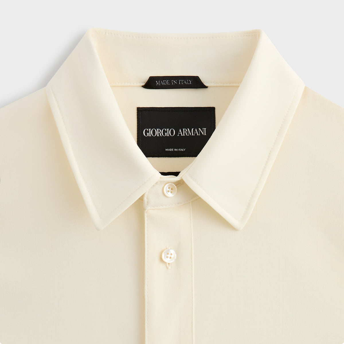 Giorgio Armani & Kith Ivy Wool Crepe Shirt - White - PH