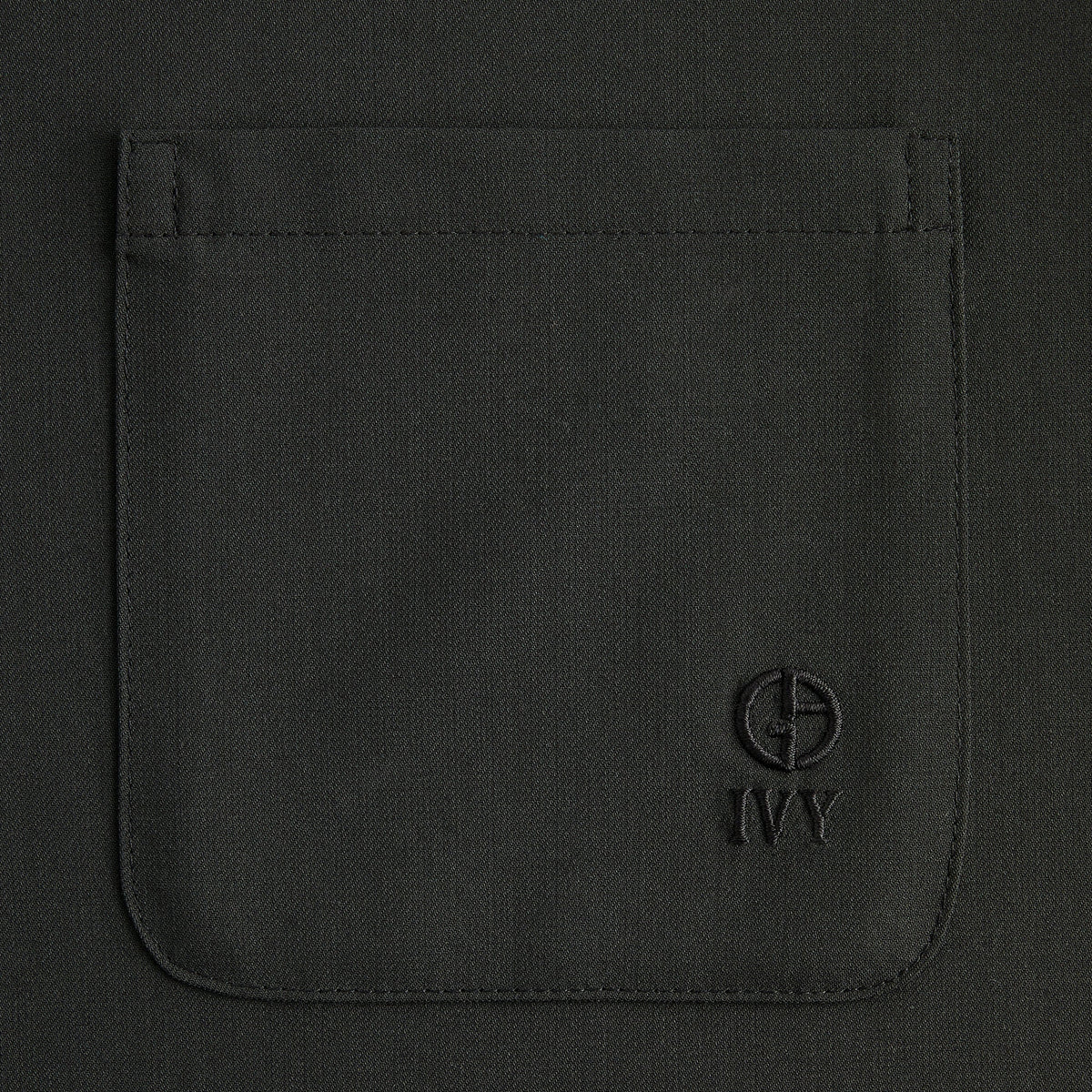 Giorgio Armani & Kith Ivy Wool Crepe Shirt - Charcoal Grey