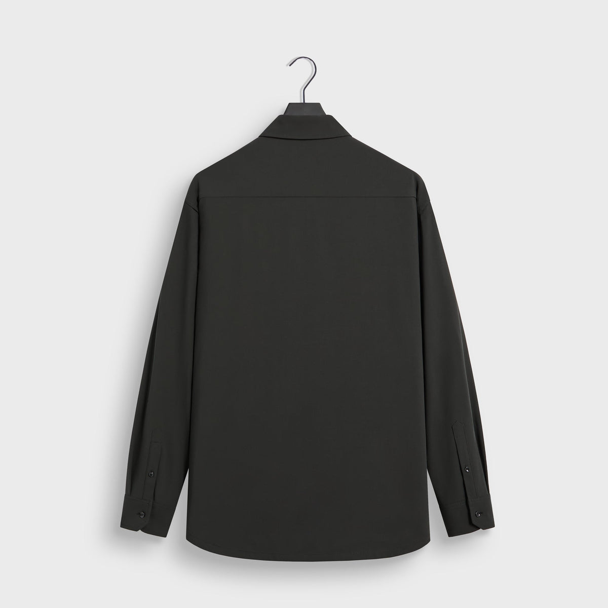 Giorgio Armani & Kith Ivy Wool Crepe Shirt - Charcoal Grey - PH