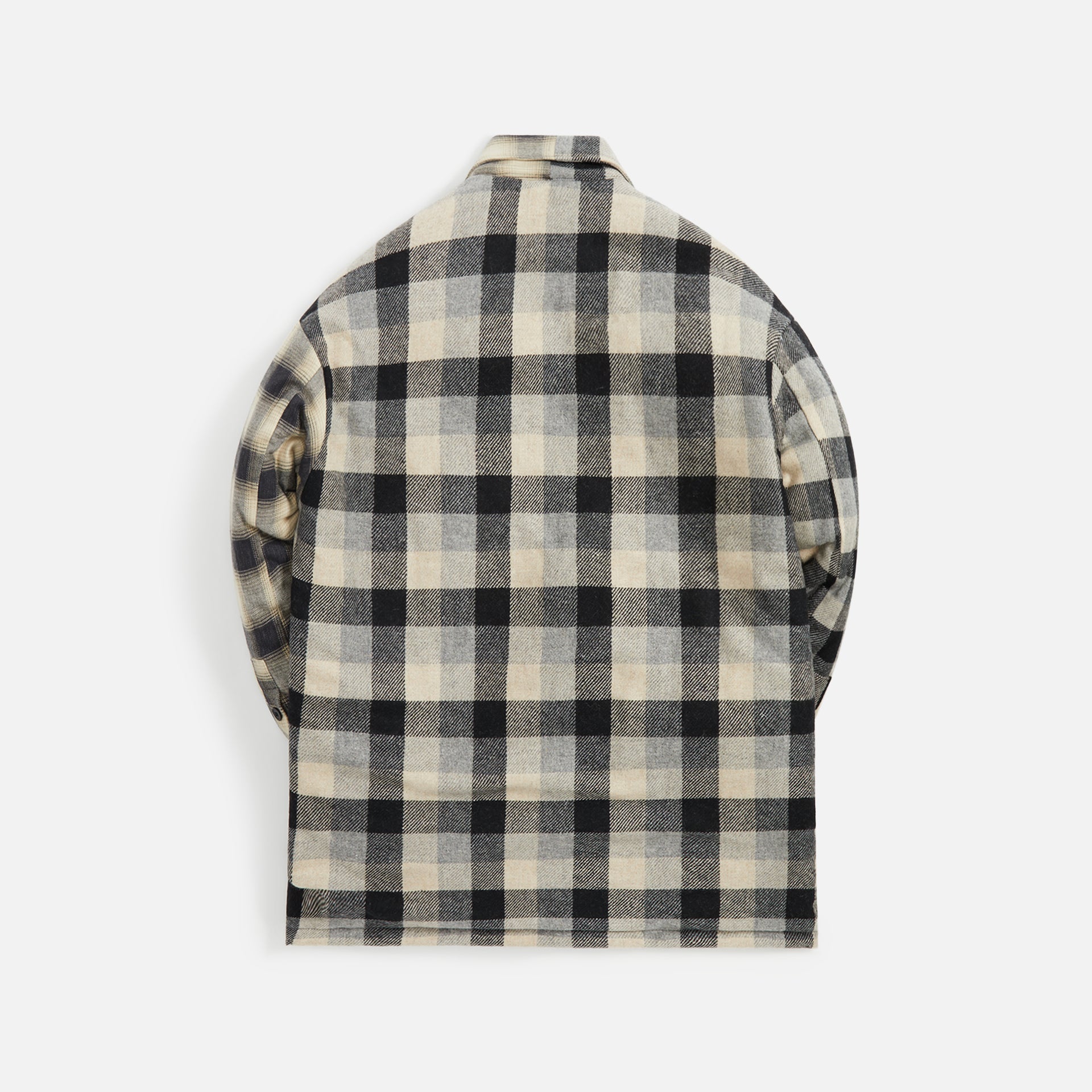 Greg Lauren Sherpa Lined Boxy Jacket - Black / White
