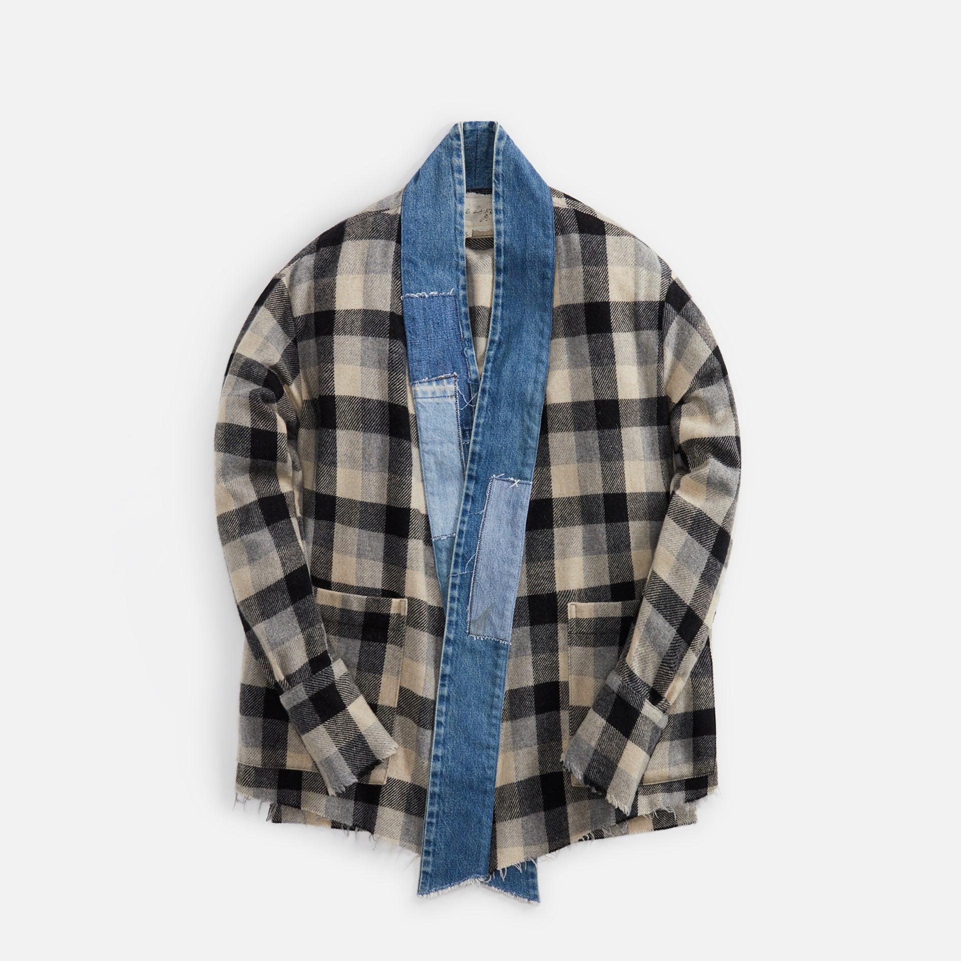 Greg Lauren B/W Plaid Gl1 - Black / White