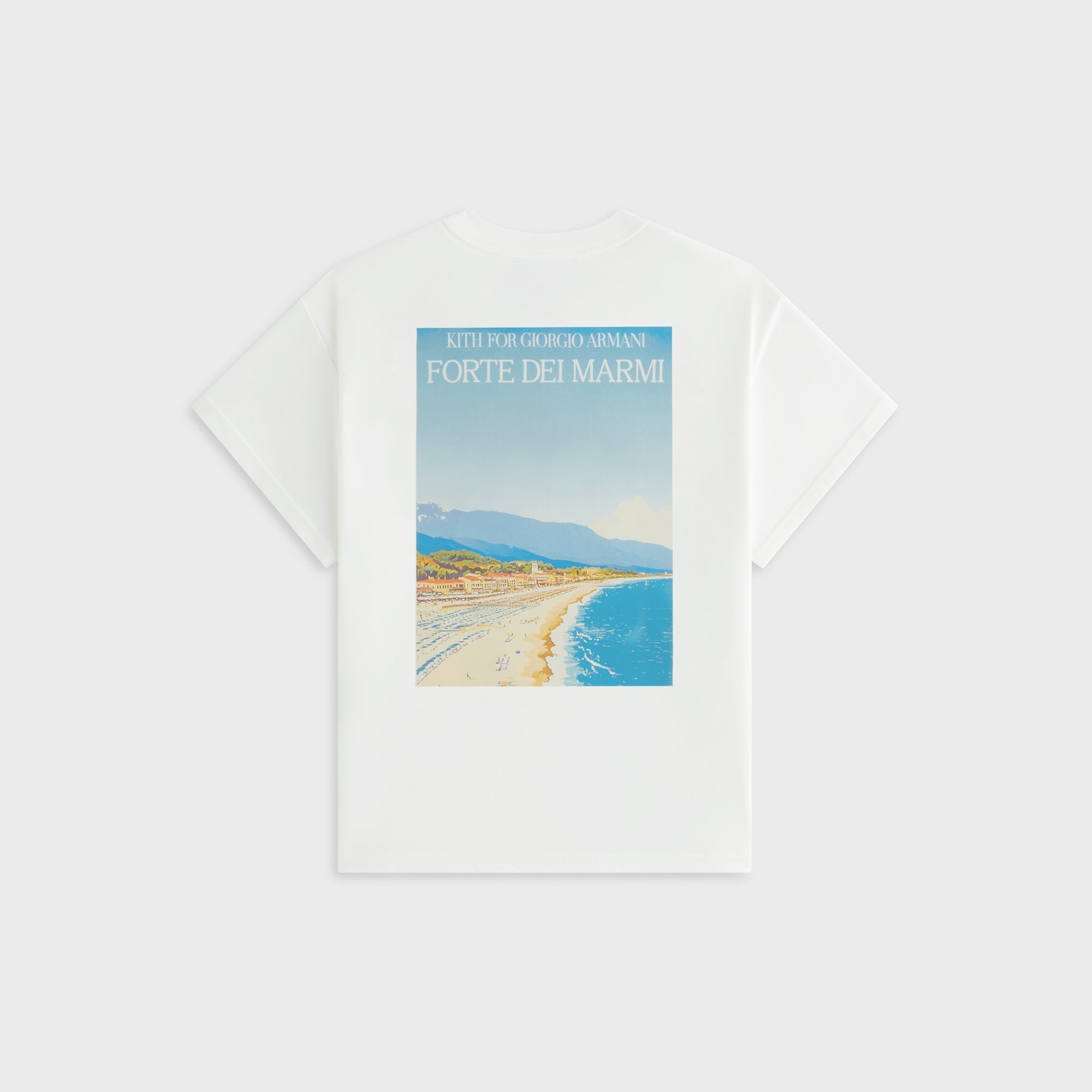 Kith x Giorgio Armani 国内買付 Women Forte Dei Marmi Tee Giorgio Armani & Kith Women Forte Dei Marmi Mulberry Tee - White