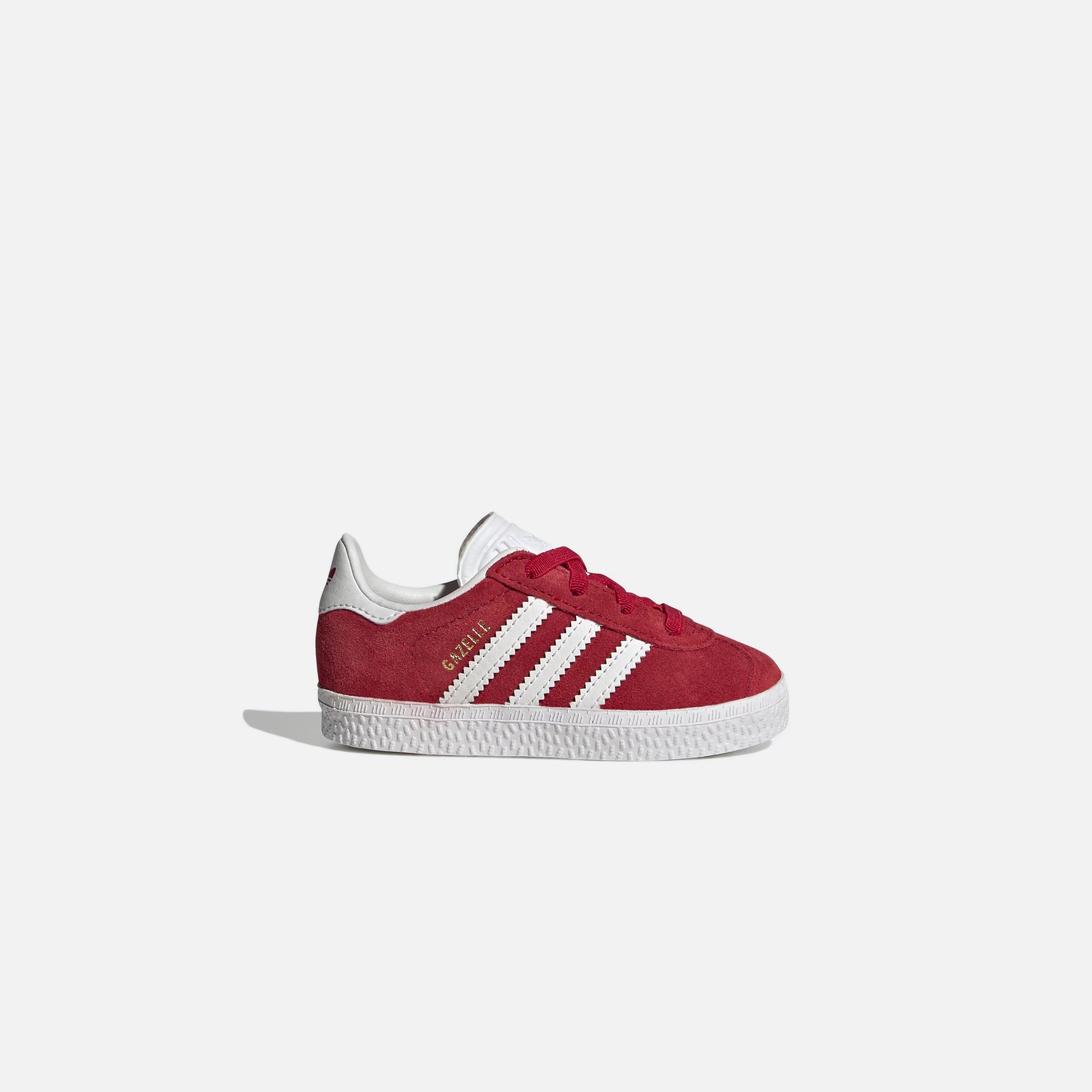 adidas Infant Gazelle CF EL - Better Scarlet / Footwear White / Gold Metallic