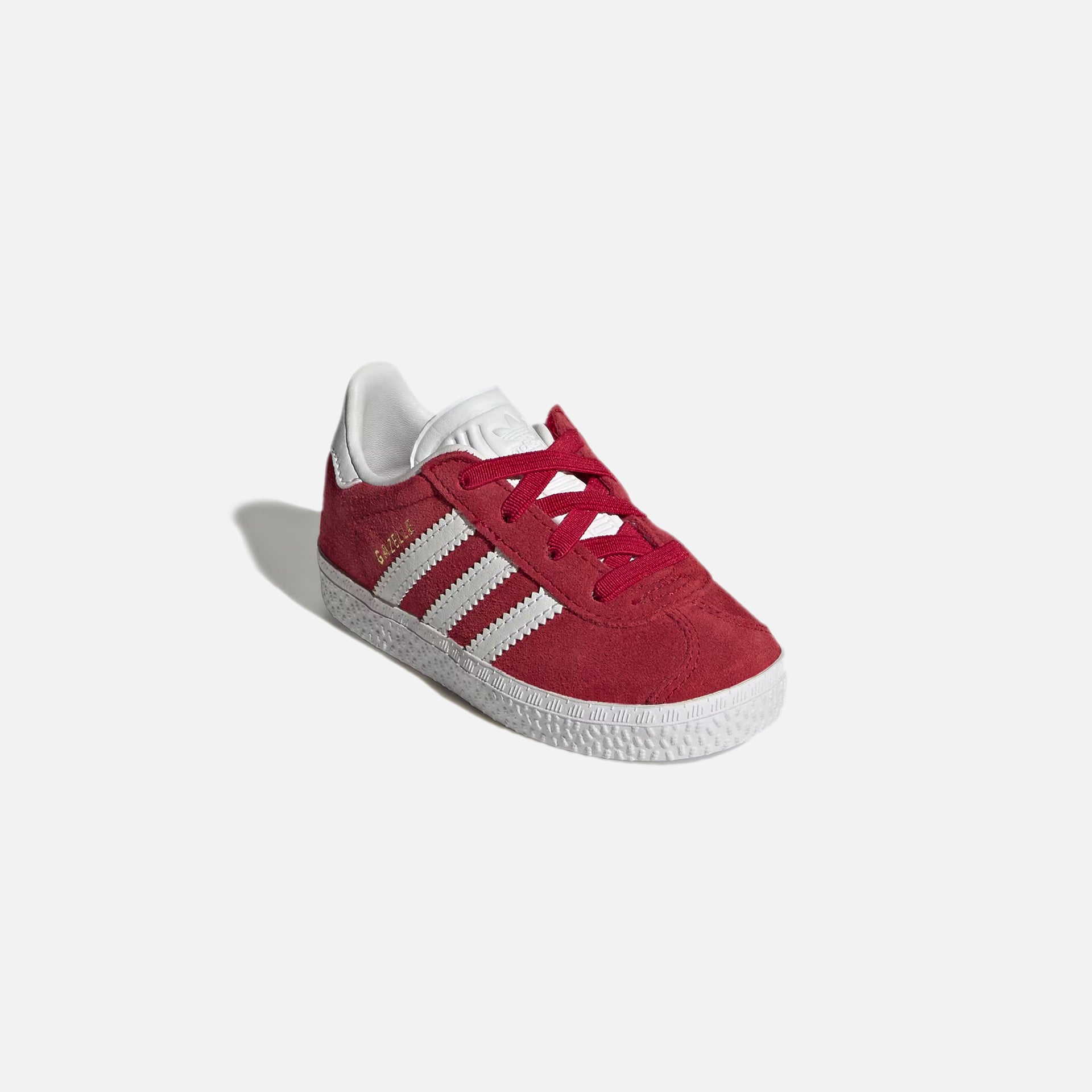 adidas Infant Gazelle CF EL - Better Scarlet / Footwear White / Gold Metallic