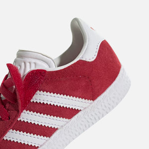 adidas Infant Gazelle CF EL - Better Scarlet / Footwear White / Gold Metallic