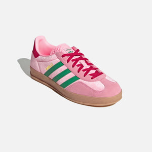 adidas WMNS Gazelle Indoor - Court Green / Glow Pink / Gum