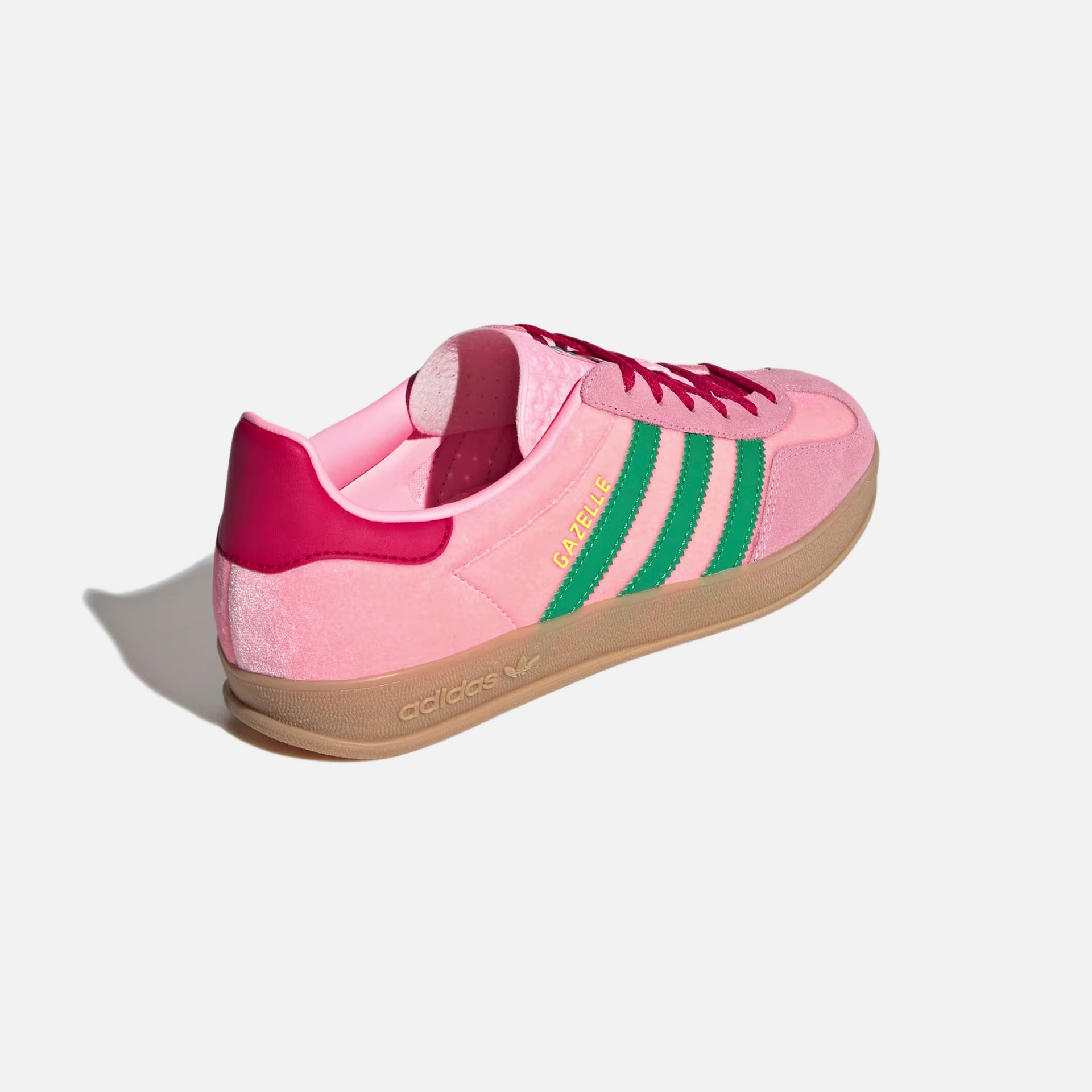 adidas WMNS Gazelle Indoor Court Green Glow Pink Gum – Kith