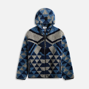 Loewe Sherpa Anagram Hooded Jacket - Black / Grey