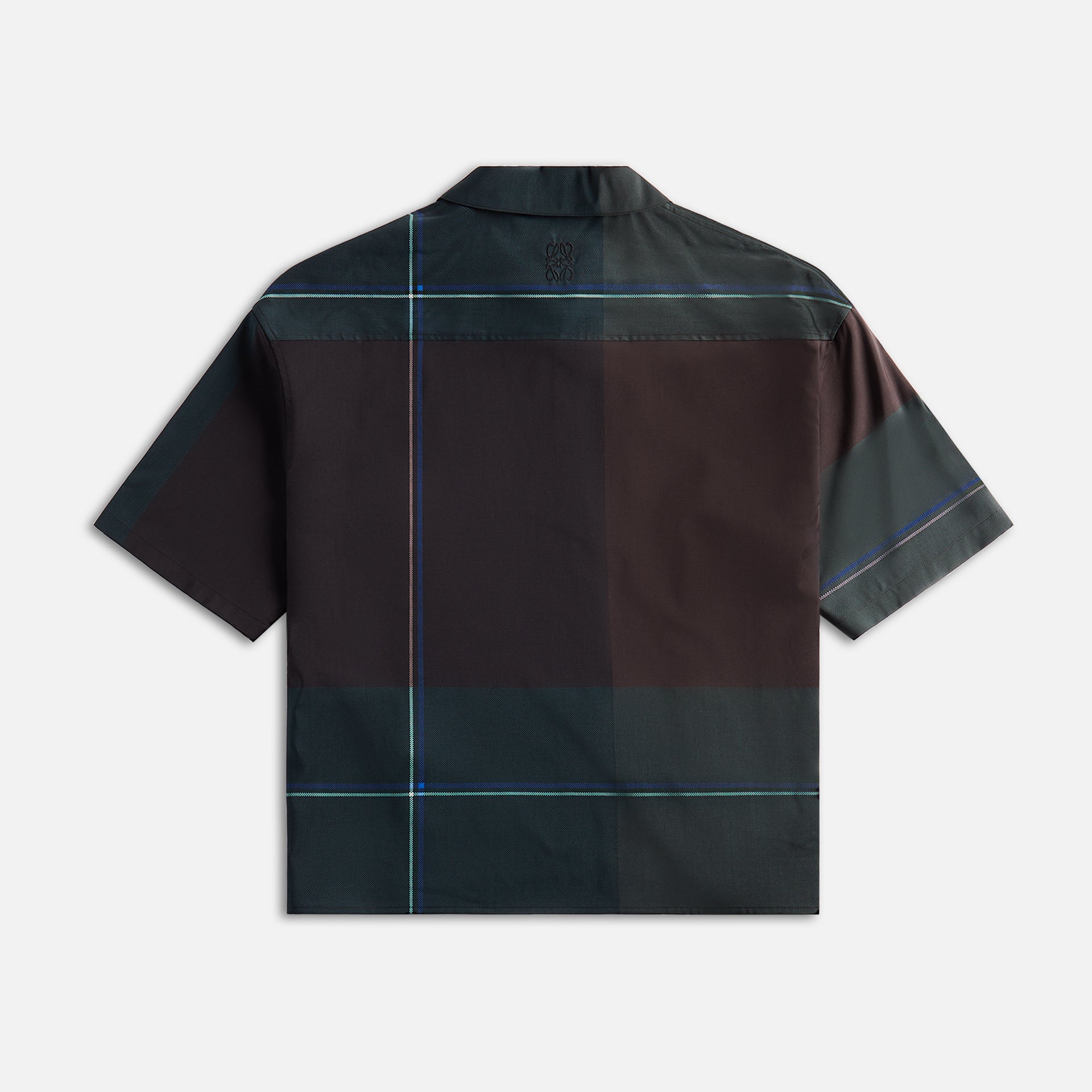 Loewe Lightweight Check Shirt - Green / Black / Blue