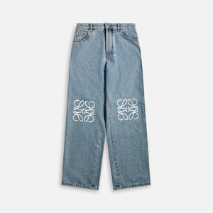 Loewe Anagram Baggy Jeans - Blue