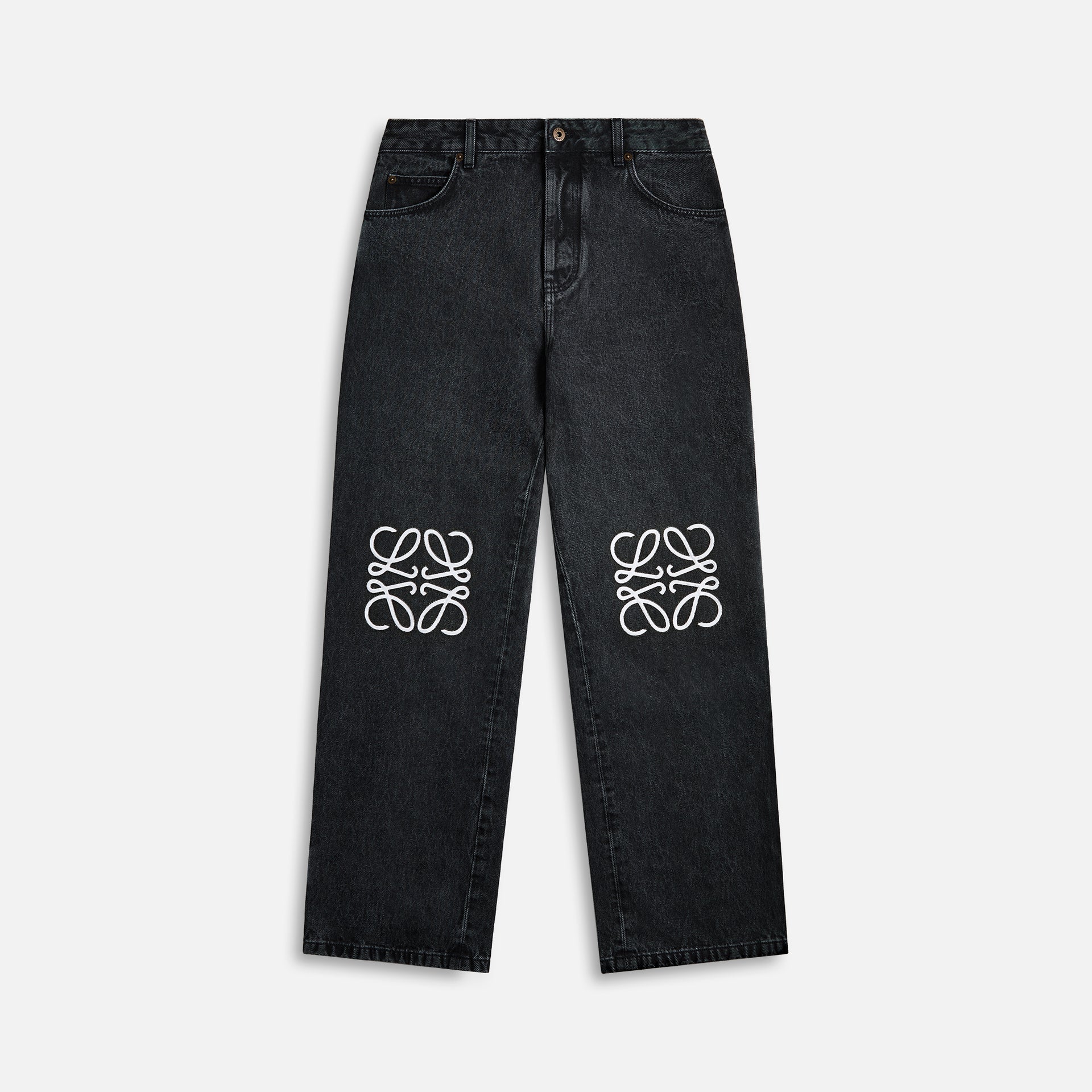 Loewe Anagram Baggy Jeans - Black