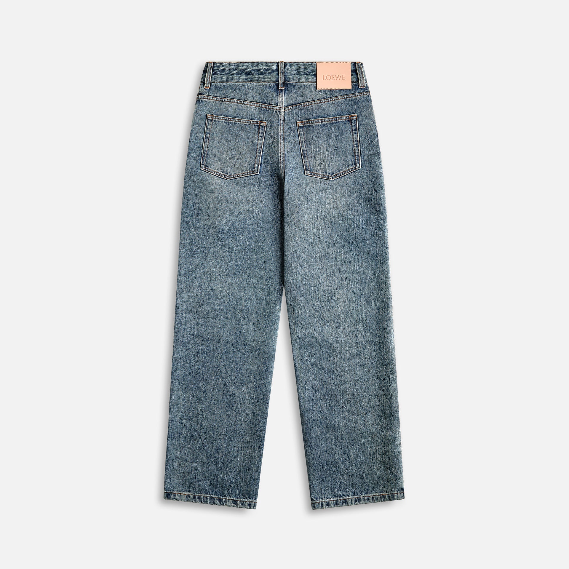 Loewe Anagram Baggy Jeans - Washed Denim