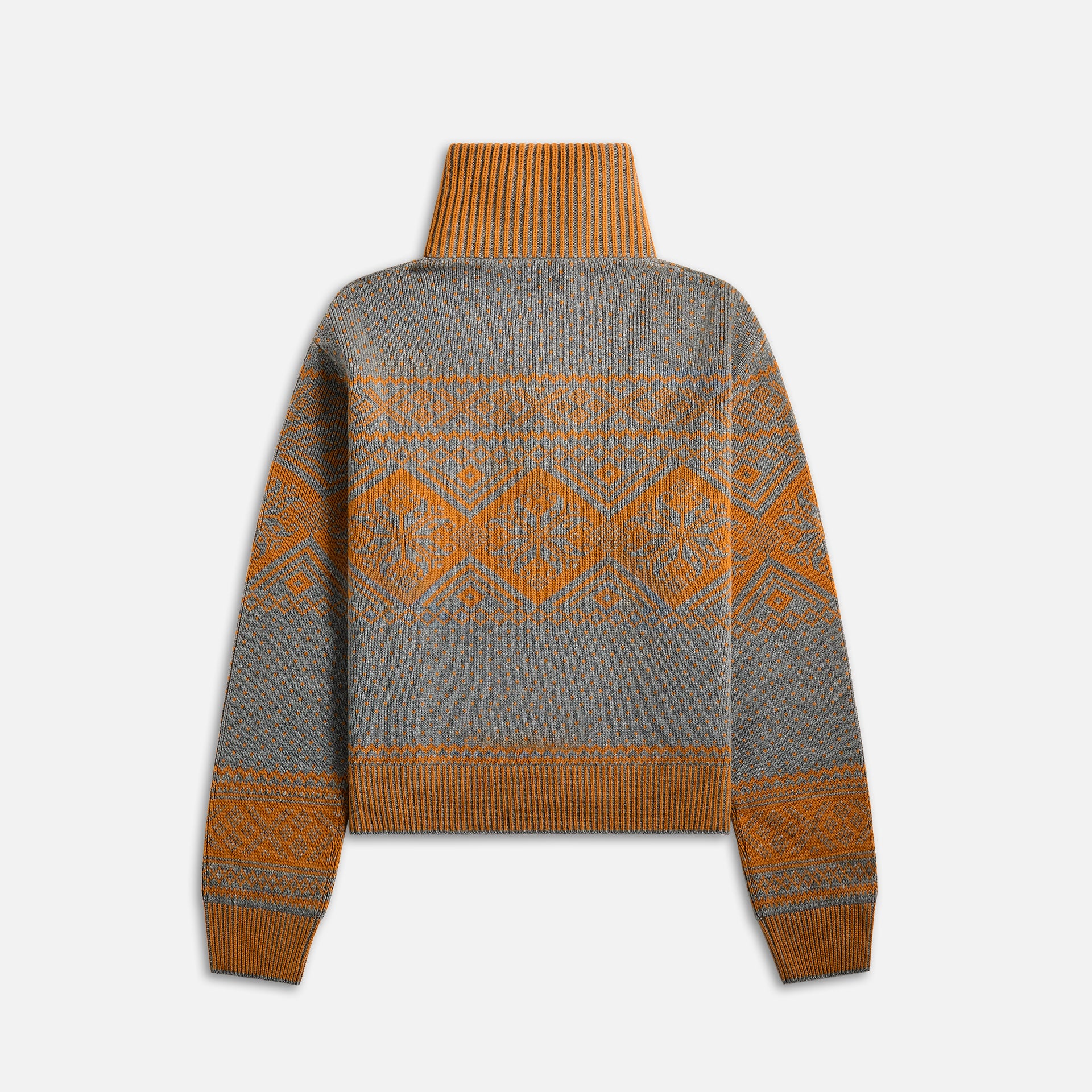 Loewe Zip-Up Sweater - Grey / Orange