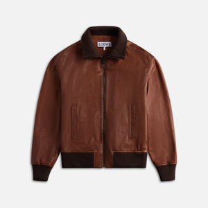 Loewe Zipped Up Jacket - Brown