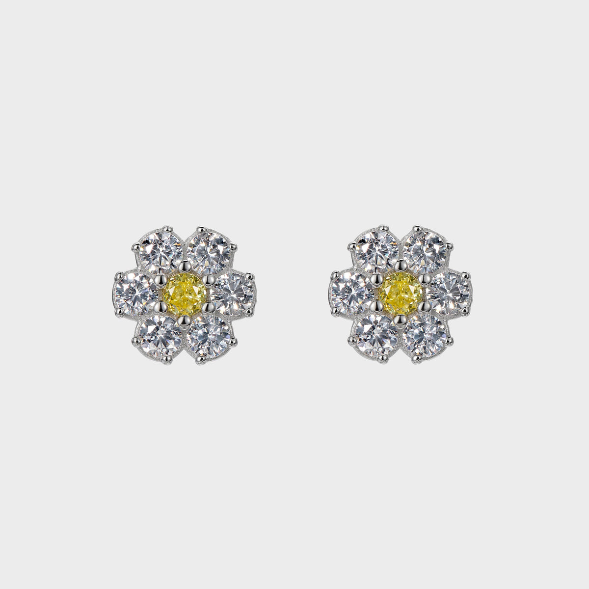 Hatton Labs Daisy Stud Earrings - Yellow / White