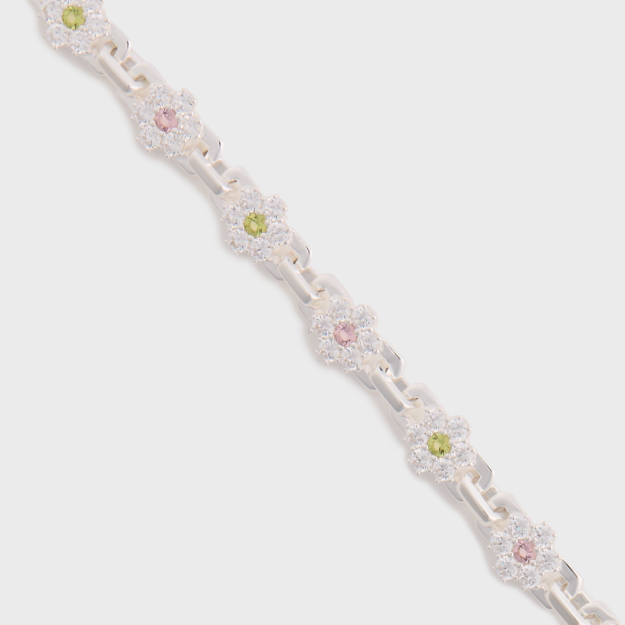Hatton Labs Daisy Bracelet - Sterling Silver / White / Pink – Kith