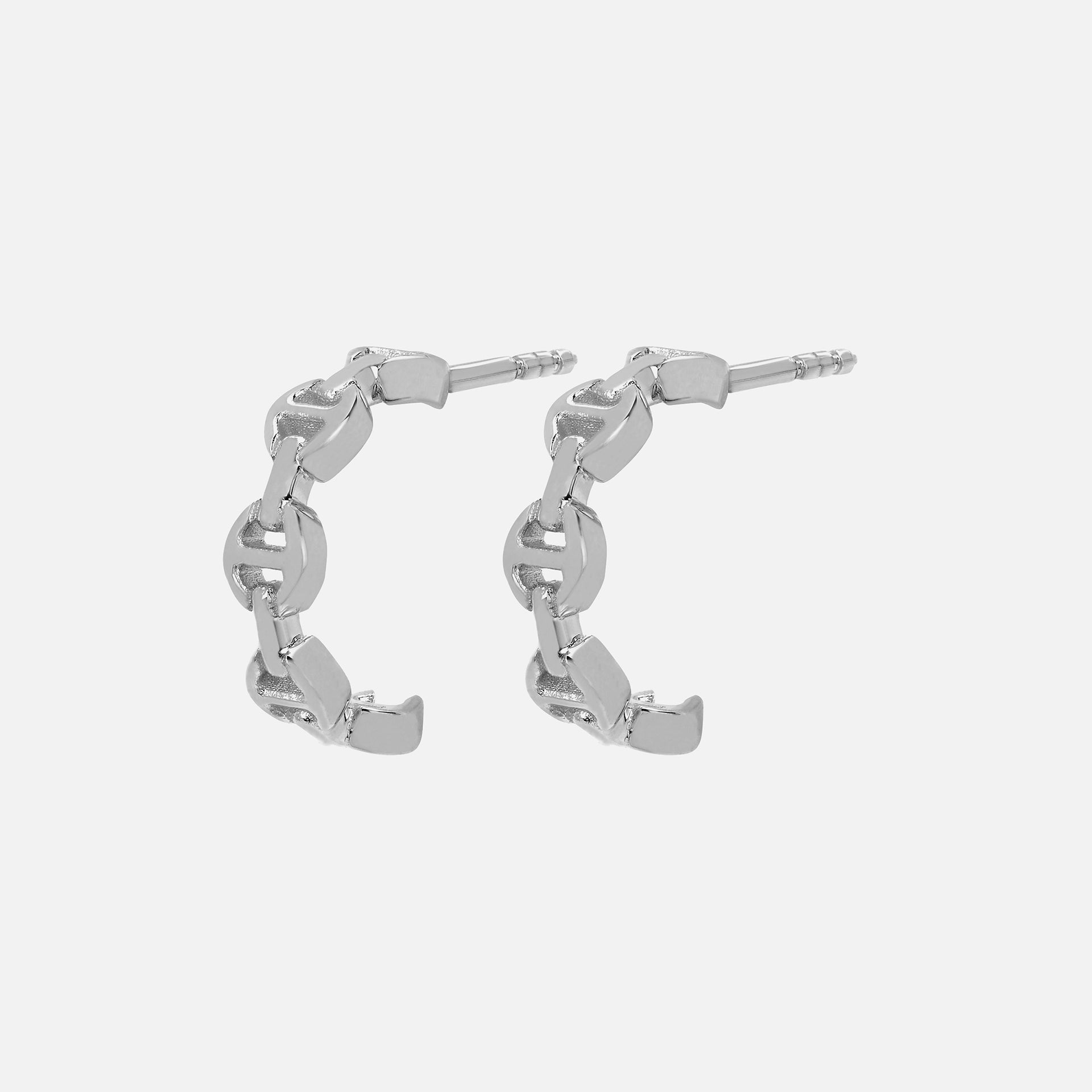 Hoorsenbuhs Crescent Earrings - Sterling Silver