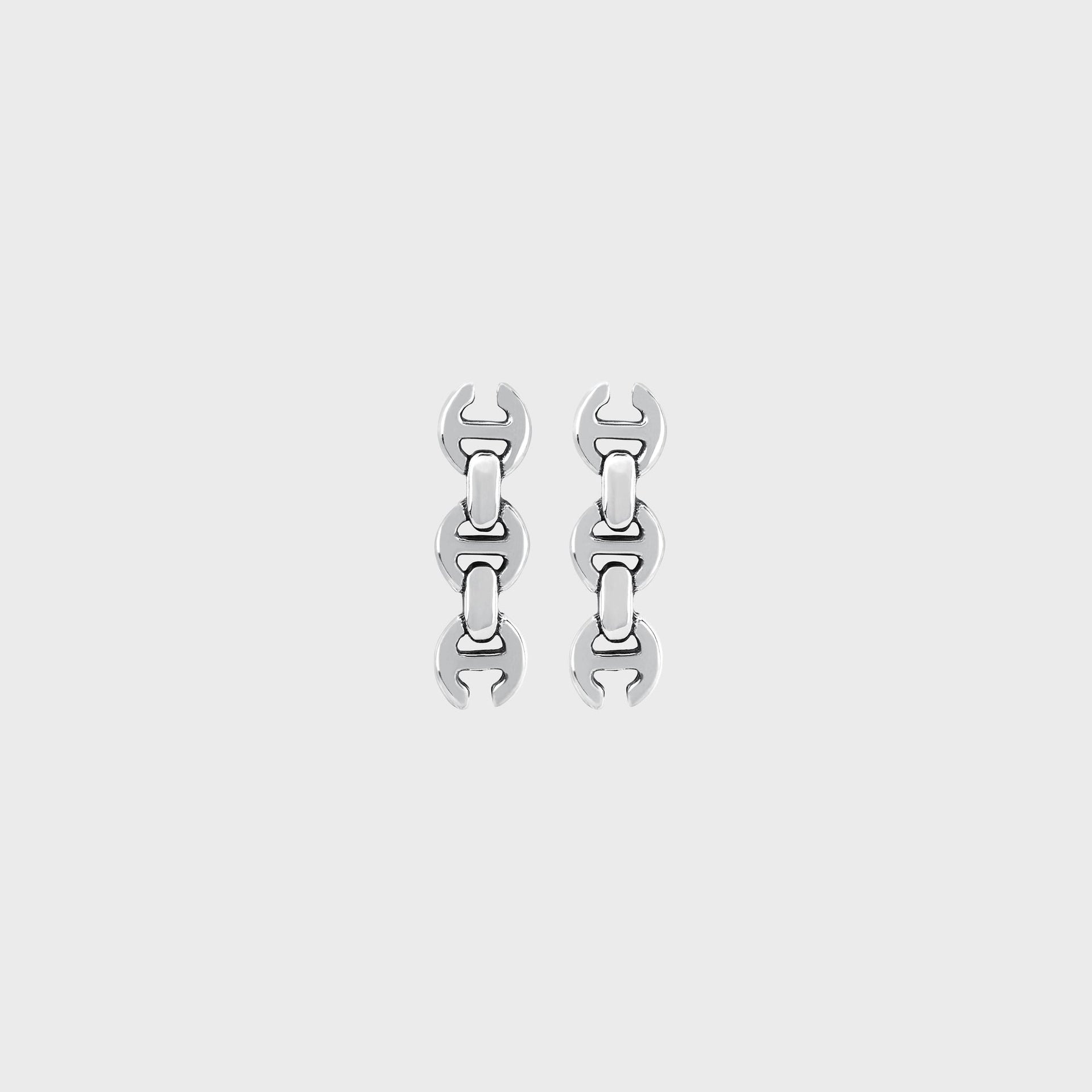 Hoorsenbuhs Toggle Stud Earrings - Silver