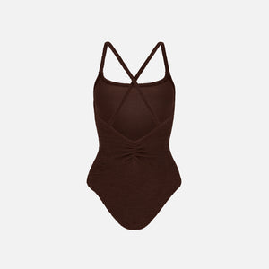 Hunza G Bette One Piece - Metallic Chocolate