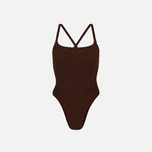 Hunza G Bette One Piece - Metallic Chocolate