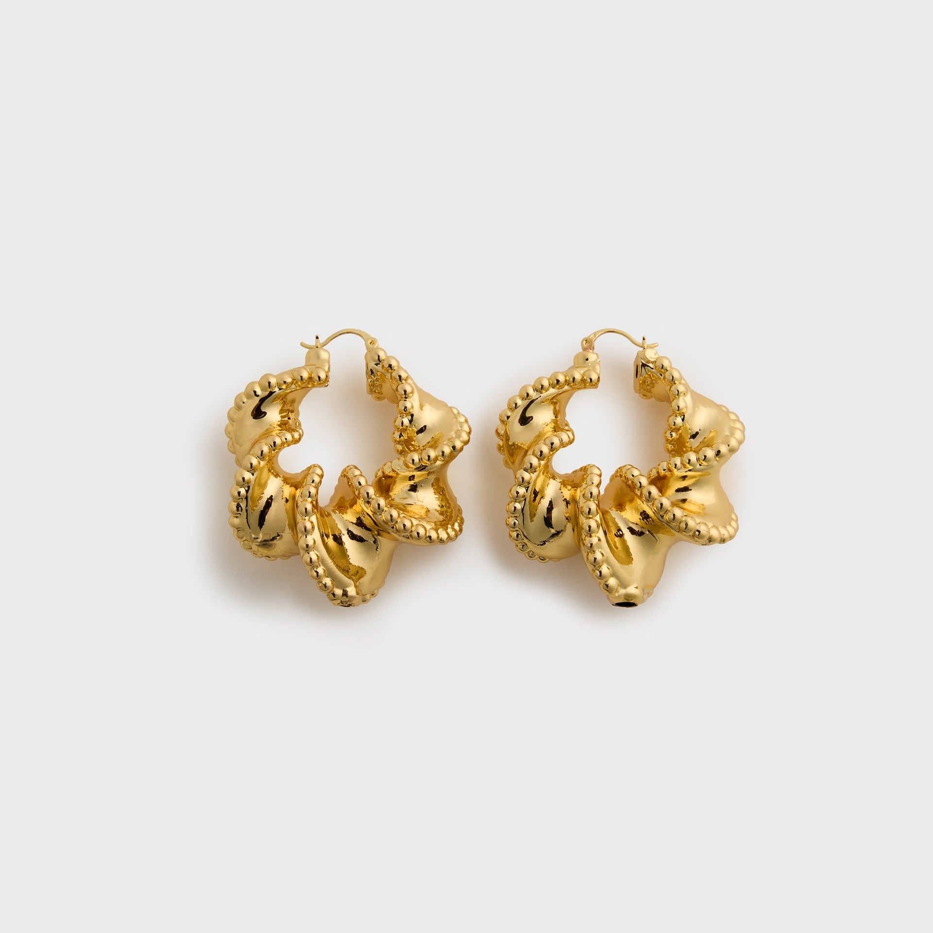 HONEY HALO Zali Twist Hoop Earrings - Gold