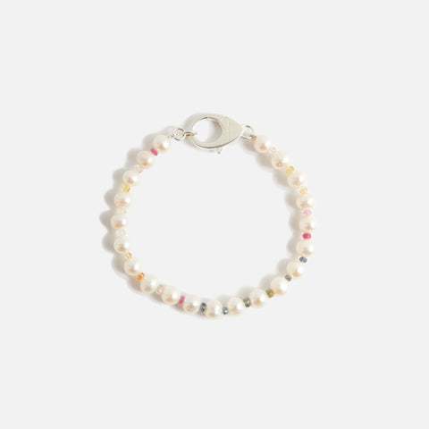 Hatton Labs Rainbow Gradient Crystal Pearl Bracelet - Multi