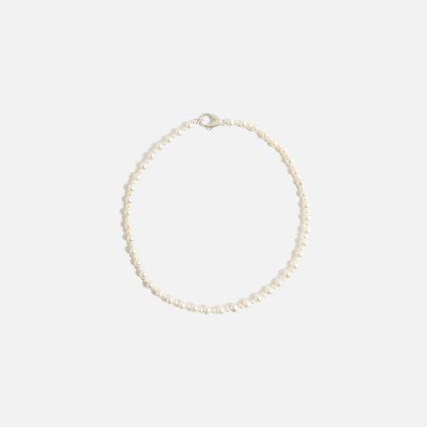 Hatton Labs Pebbles Pearl Chain Necklace - Silver