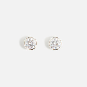 Hatton Labs Round Stud Earrings - Silver