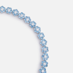 Hatton Labs Daisy Tennis Bracelet S - Silver / Topaz