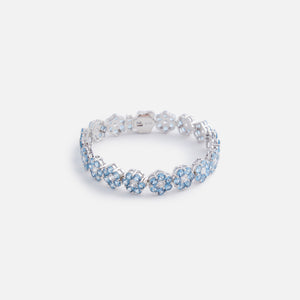 Hatton Labs Daisy Tennis Bracelet S - Silver / Topaz