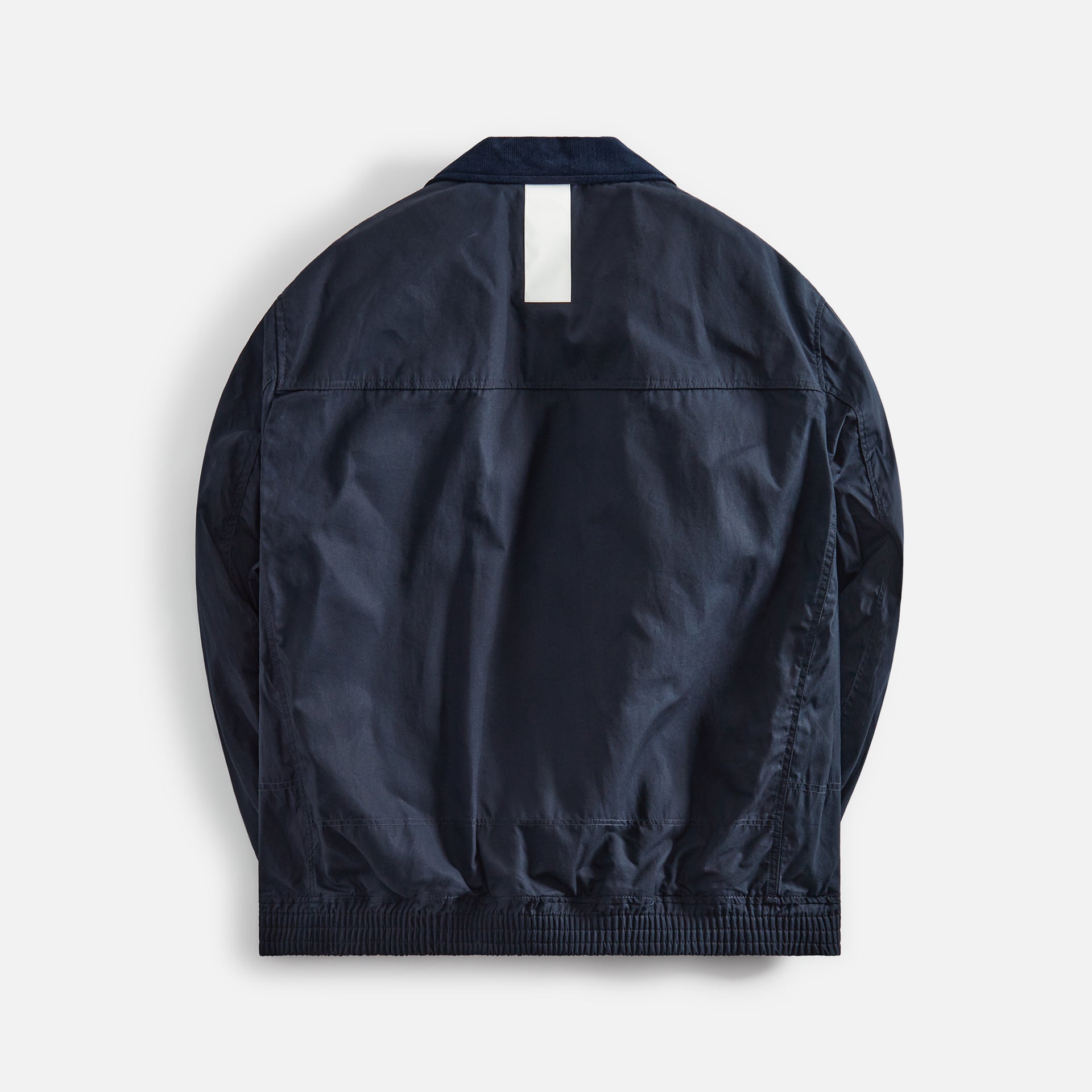 CDG Homme Cotton Weather Oil Cloth Jacket - Navy