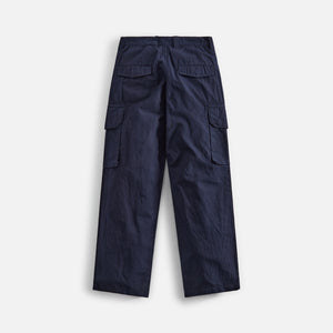 CDG Homme Cotton Linen Canvas Pant - Garment Dyed Navy