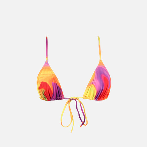 Heavy Manners Triangle Front Tie Top - Miss Jamaica
