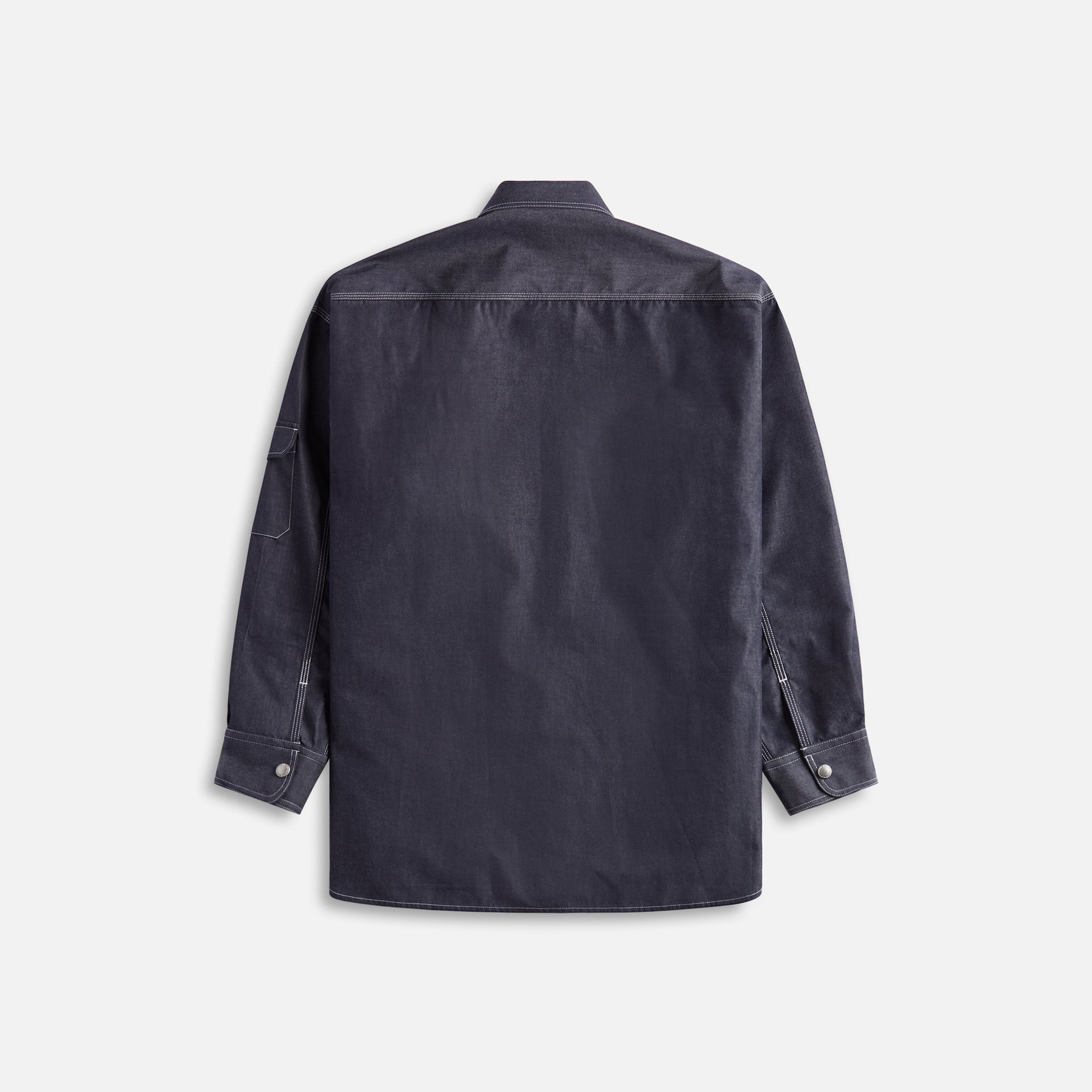 Comme Des Garçons Homme Cotton Dungarees 3 Layer Shirt - Navy